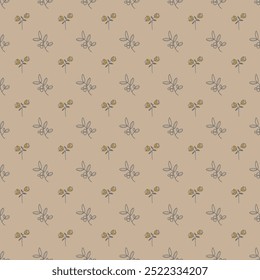 Free vector Flat small seamless flowers pattern design