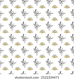 Free vector Flat small seamless flowers pattern design