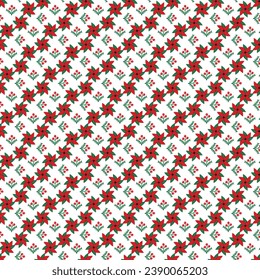 Free vector  floral decorative pattern design.