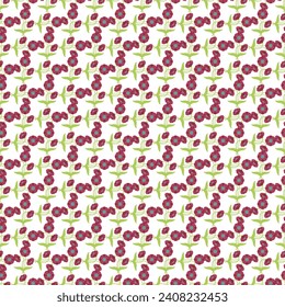 Free vector floral seamless pattern on white