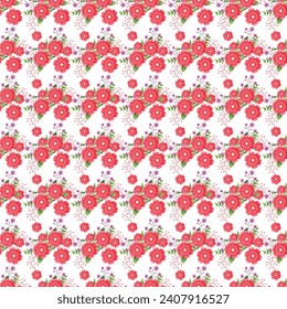 Free vector Flower fabric pattern