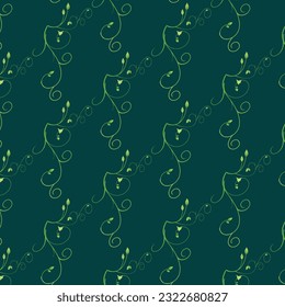 Free vector flower seamless pattern background. elegant texture for backgrounds.