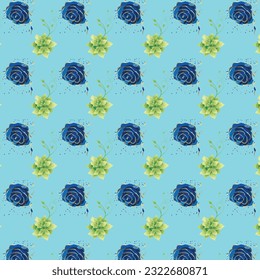 Free vector flower seamless pattern background. elegant texture for backgrounds.