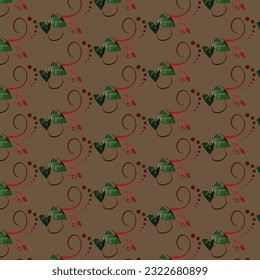 Free vector flower seamless pattern background. elegant texture for backgrounds.