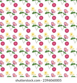 Free vector  flowers pattern background