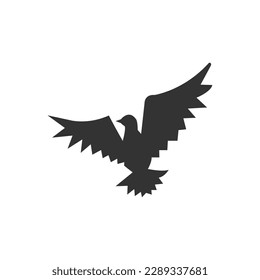 Free vector flying bird logo style