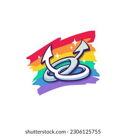 Free vector gay pride month lgbt rainbow symbols