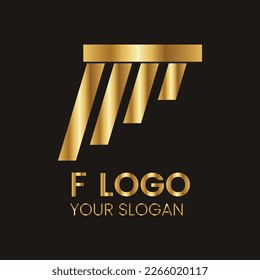 Free vector golden elegant logo design