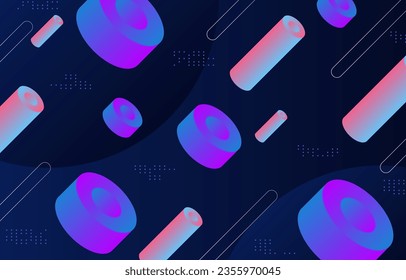 Free vector gradient abstract shapes background