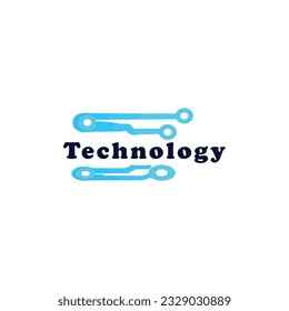 Free vector gradient abstract technology company logotype