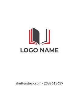 Free vector gradient book logo