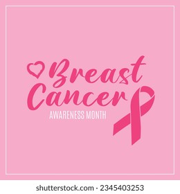 Free vector gradient breast cancer awareness month illustration. Pink ribbon illustration