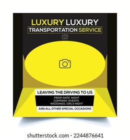Free vector gradient car rental Instagram posts