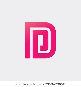 Free vector gradient d logo template