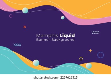 Free vector gradient winter vibes color abstract background with memphis liquid