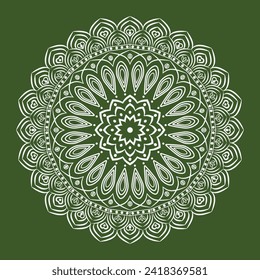 free vector graphic art arabic floral mandala design 