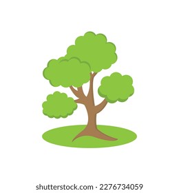 Free vector green tree isolated design