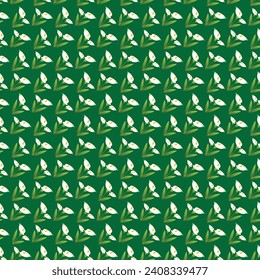 Free vector green and white flowers background