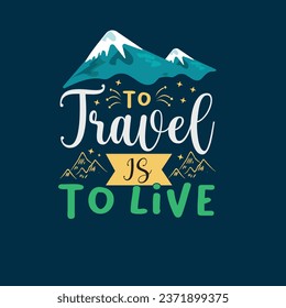 Free vector hand drawn adventure travel lettering.