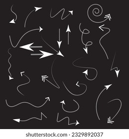 Free vector hand drawn arrow set
