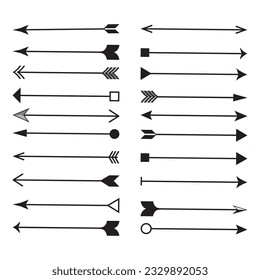 Free vector hand drawn arrow set