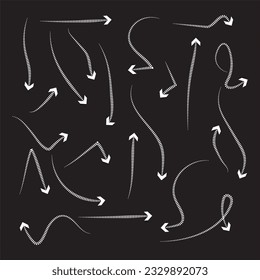 Free vector hand drawn arrow set