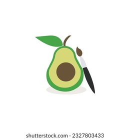 Free vector hand drawn avocado fruit cartoon isolated