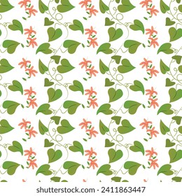 Free vector hand drawn bougainvillea pattern