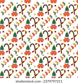 freie Vektorgrafik handgezeichnet Weihnachtsmuster Design .