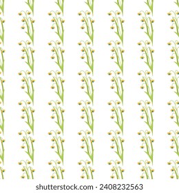 Free vector hand drawn flat small flowers pattern