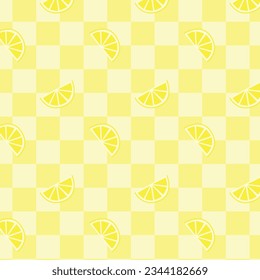 Free vector hand drawn lemon fruit pattern design 3
