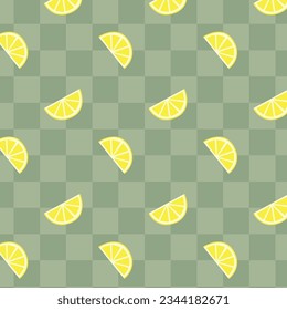 Free vector hand drawn lemon fruit pattern design