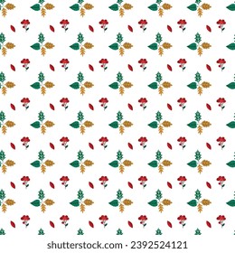 Free vector hand drawn pattern design for fall season