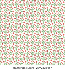 Free vector hand drawn small flowers pattern design