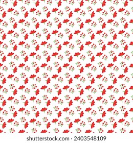Free vector hand drawn small flowers pattern design