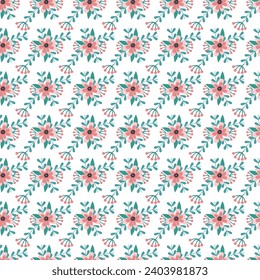 Free vector hand drawn small flowers pattern design