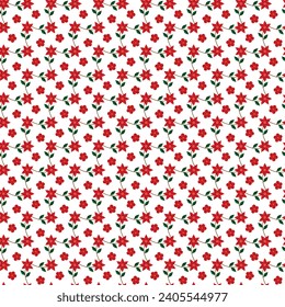 Free vector hand drawn small flowers pattern design