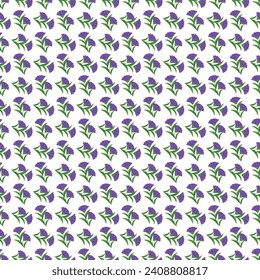 Free vector hand drawn small flowers pattern design