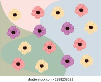 Free vector hand drawn spring flower collection