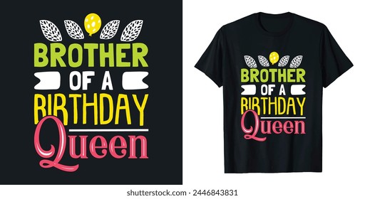 Free Vector Happy Birthday typography t-shirt design flat illustration template