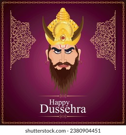 Free vector happy dussehra bow and arrow festival greeting card background