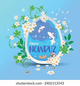 Free Vector Happy Iranian New Year. Nowruz. Happy Nowruz day Background
