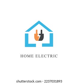 Free vector home electricity logo template
