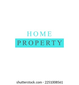 Free vector  home property logo text