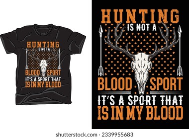 free vector Hunting t-shirt design template 