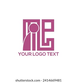 Free Vector IC latter Logo Design
