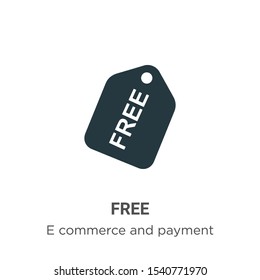 Free vector icon on white background. Flat vector free icon symbol sign from modern e commerce and payment collection for mobile concept and web apps design.