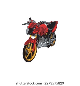 Free vector illustration of motorcycle 