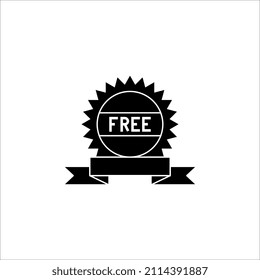 Free vector illustration on white background. Free tag, badge, tag. eps 10. color editable