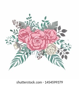 free vector illustration of roses